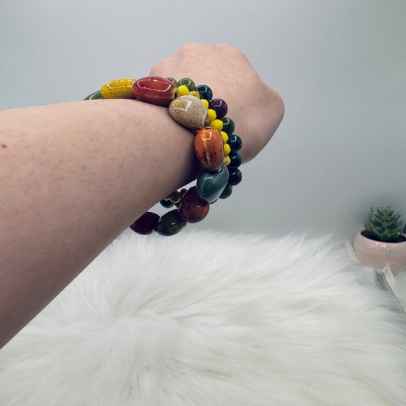 Bohemian Style Ceramic Bracelet Heart Bundle - Picture 3 of 5